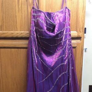 Floor length formal prom dress